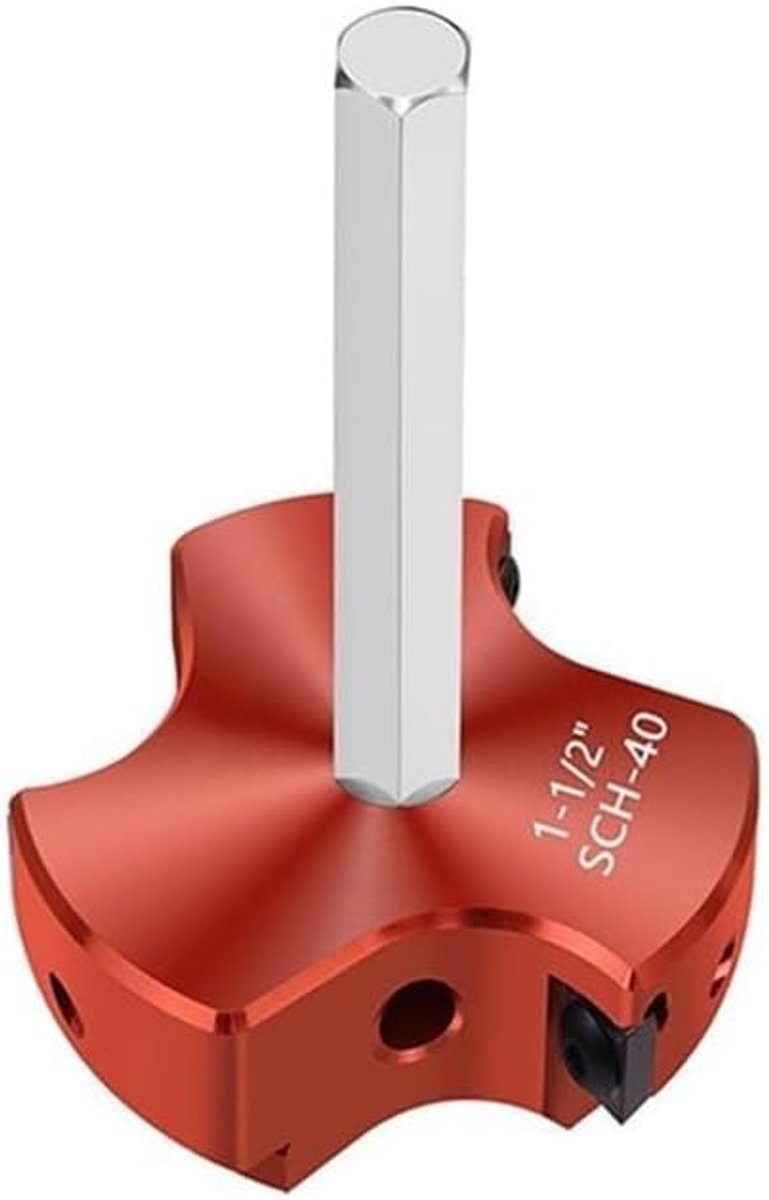 Professionele PVC Buis Reamer Tool met Drie Bladen voor PVC, CPVC en ABS Buizen en Fittingen voor Klusprojecten en Loodgieterswerk (1-1/2")
