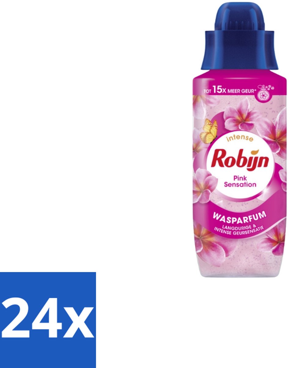 24 x Robijn Wasparfum Pink Sensation 342 ml - Wasparfum - Wasgeur - Geurboost - Wasmiddel - Wasgeur Intensief
