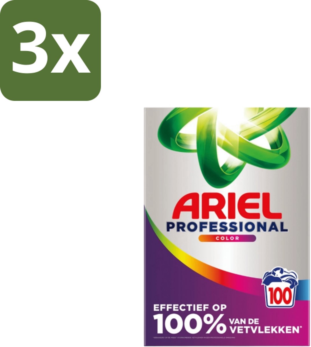 Ariel – Waspoeder – Professional Color – 100 wasbeurten - 5,5 kg - Bulkverpakking - 3 stuks