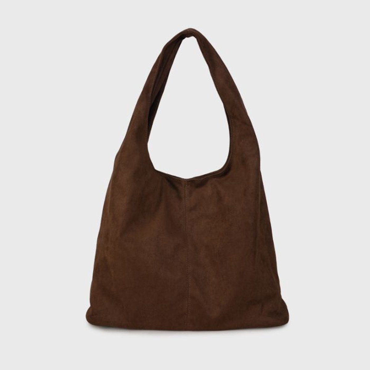 Suède Schoudertas - Coffee - Baggy Bag - Bohostyle - Hippystyle - PU Leather