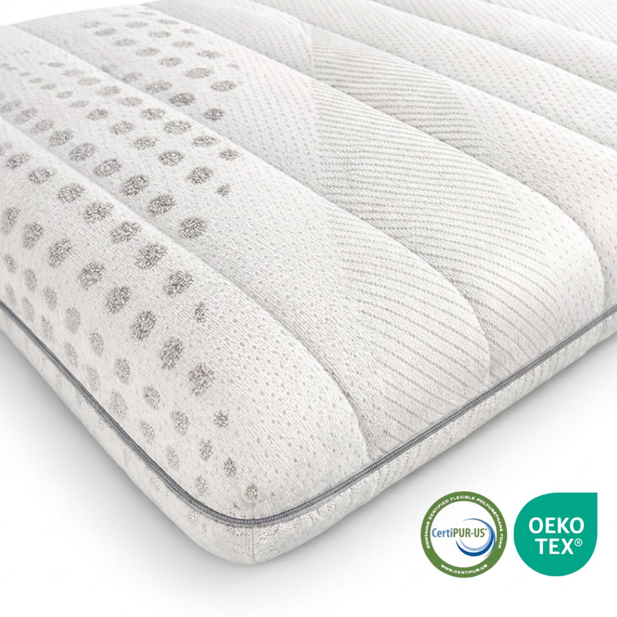 MIA Sleep® Cooltouch Deluxe Hotel Topper - Topdekmatras - Koudschuim - 140x210 - Premium Tijk - Gemiddeld - Afritsbare Tijk - circa 9 cm dik - Anti-allergisch - Orthopedisch - Ventilerend