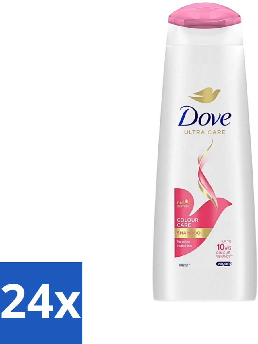 24 x Dove Ultra Care - Color Care - Shampoo - Geverfd Haar - 250 ml - Kleurbehoud - Gekleurd Haar - Haarverzorging - Dove Shampoo - Dove Color Care