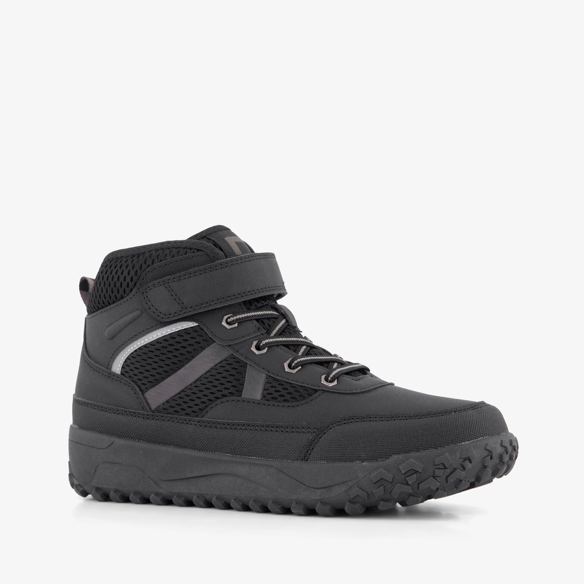 Blue Box hoge jongens sneakers zwart - Maat 36 - Uitneembare zool
