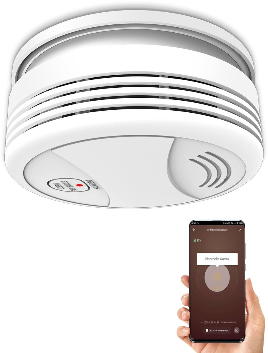 Solidchoice - Slimme Rookmelder met WiFi en App Notificatie