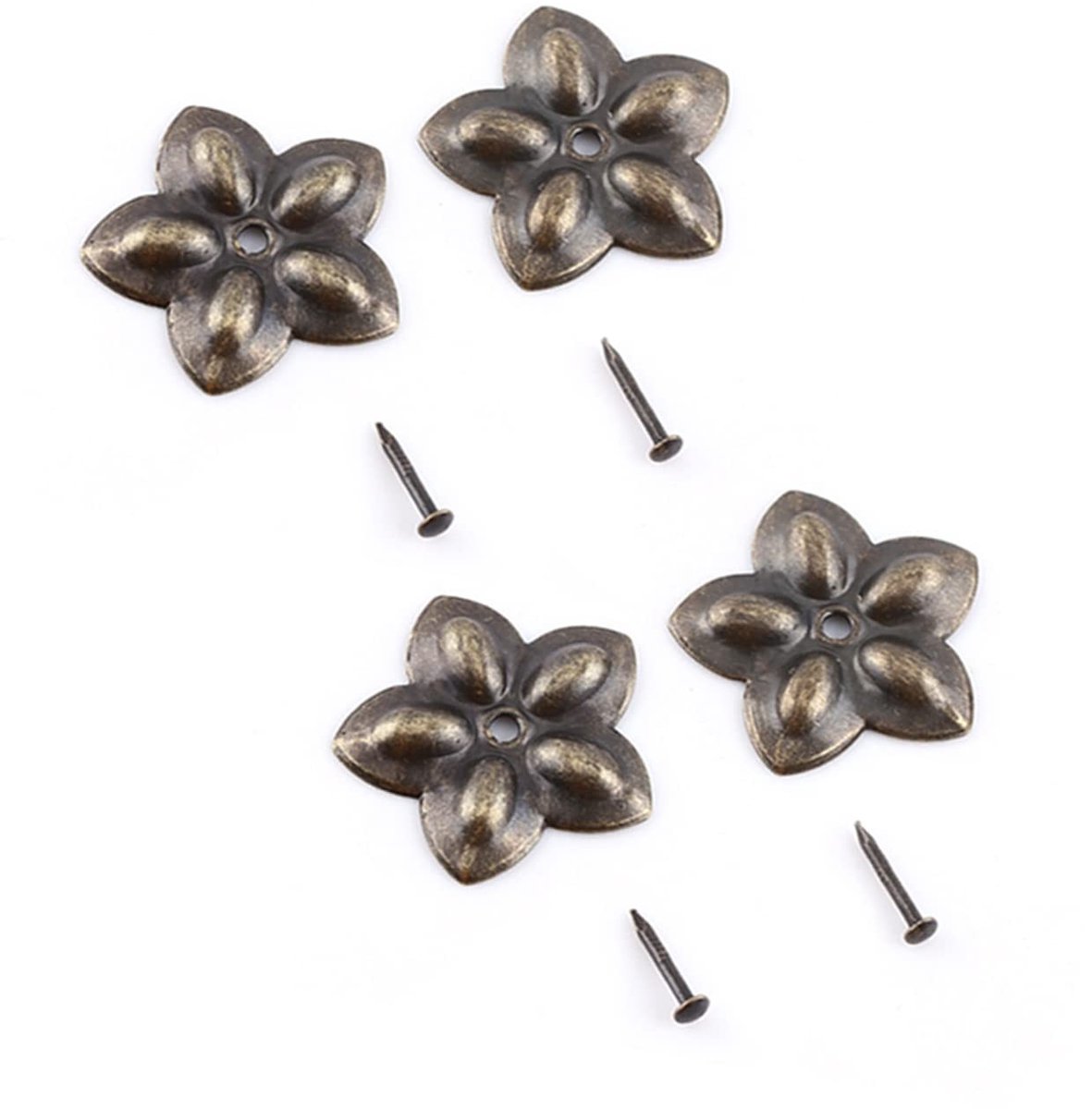 Elzusha - Decoratieve Spijkers voor Meubels in Pluimbloemdesign