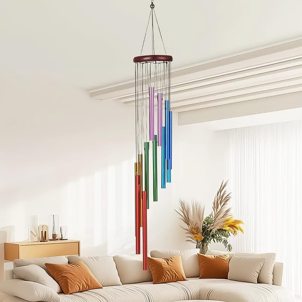 Elzusha - Decoratieve Tuinbel met 12 Aluminium Buizen