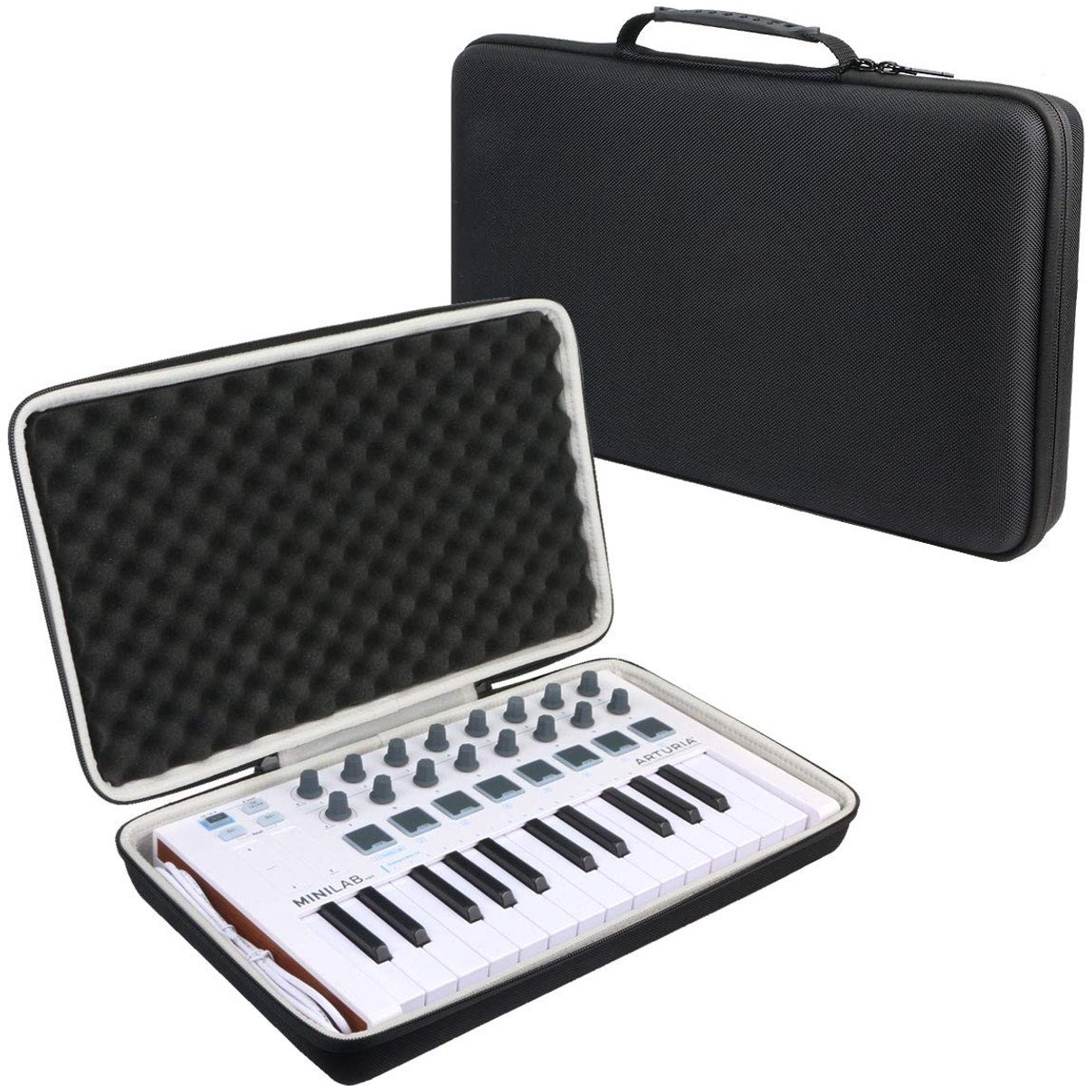 Elzusha - Harde Reiscase voor MIDI Controller Keyboard, Zwart