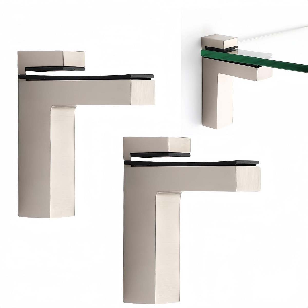 Elzusha - Set van 2 Verstelbare Glas Klemmen