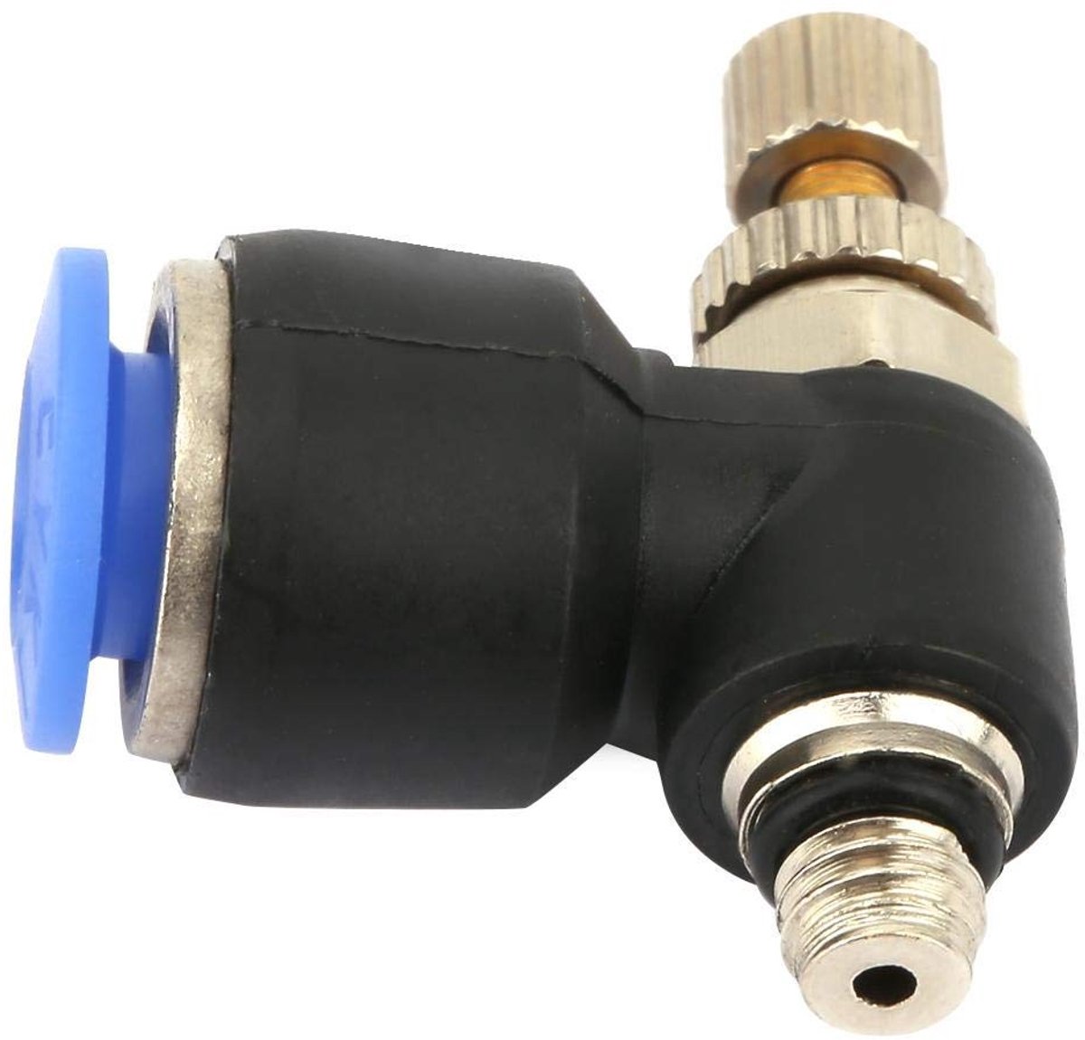 Elzusha- Pneumatische Connector - 2 Stuks - T-Klep - Hoge Kwaliteit Koper/Plastic - Eenvoudige Aansluiting - Betrouwbare Verbinding - Goede Luchtdichtheid - Luchtconnector