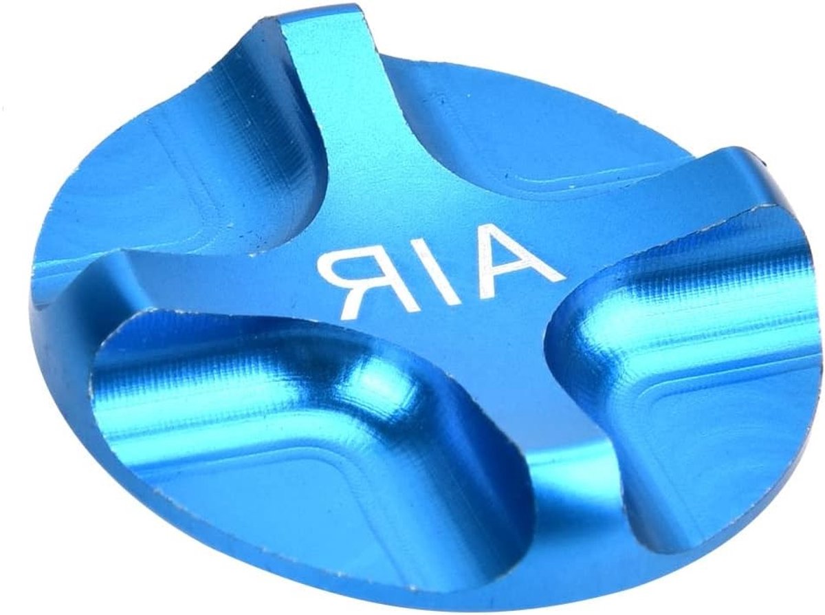 Duurzame en luchtdichte ventieldop van aluminiumlegering voor fietsen, geschikt voor mannen en vrouwen, blauw