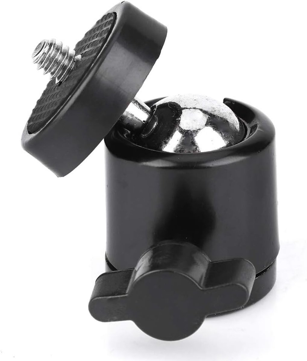 Lichtgewicht en Draagbare Mini Bal Hoofd van Aluminium Legering voor Digitale Camera's met Zwart Geoxideerd Proces