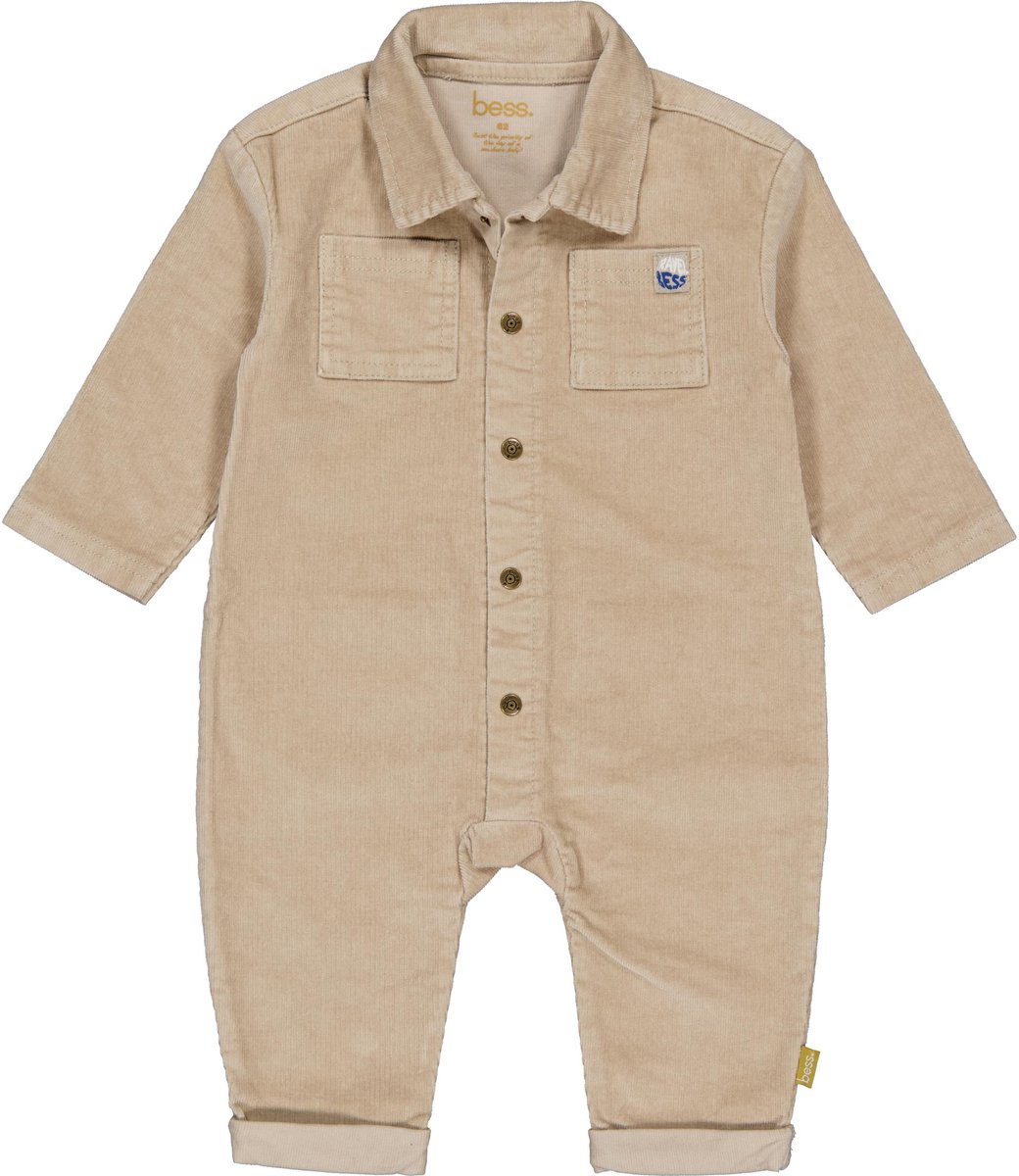 B.E.S.S. Baby Jongens Jumpsuit Alfred Dessert Sand maat 74