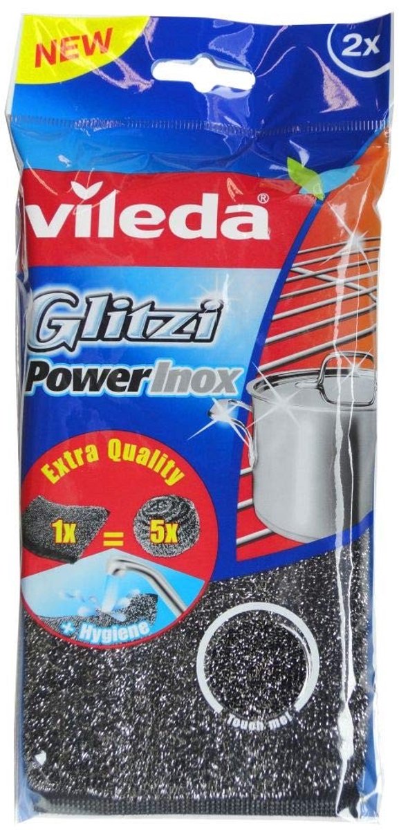 Elzusha - Glitzi Power Metalen Spons - 2 Stuks voor Krachtige Schoonmaak