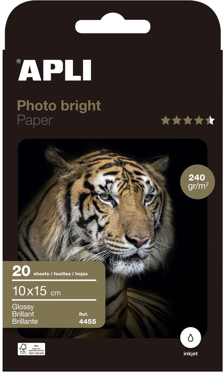 Elzusha - Fotopapier 10 x 15 cm - 240 g/m² - 20 Vellen