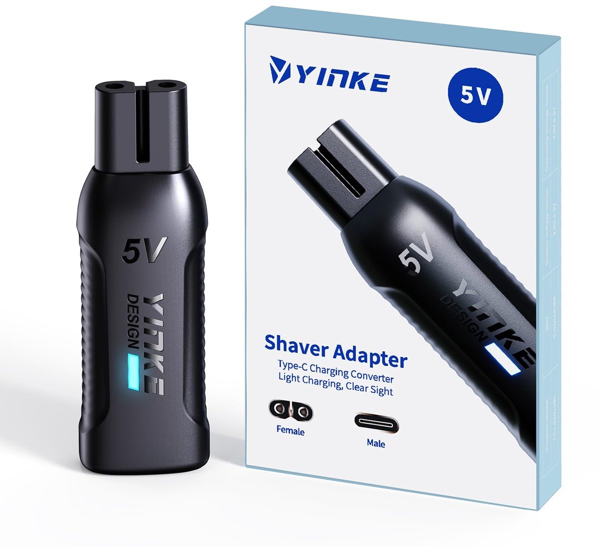 Elzusha - 5V Type-C Shaver Adapter voor Elektrische Scheerapparaten