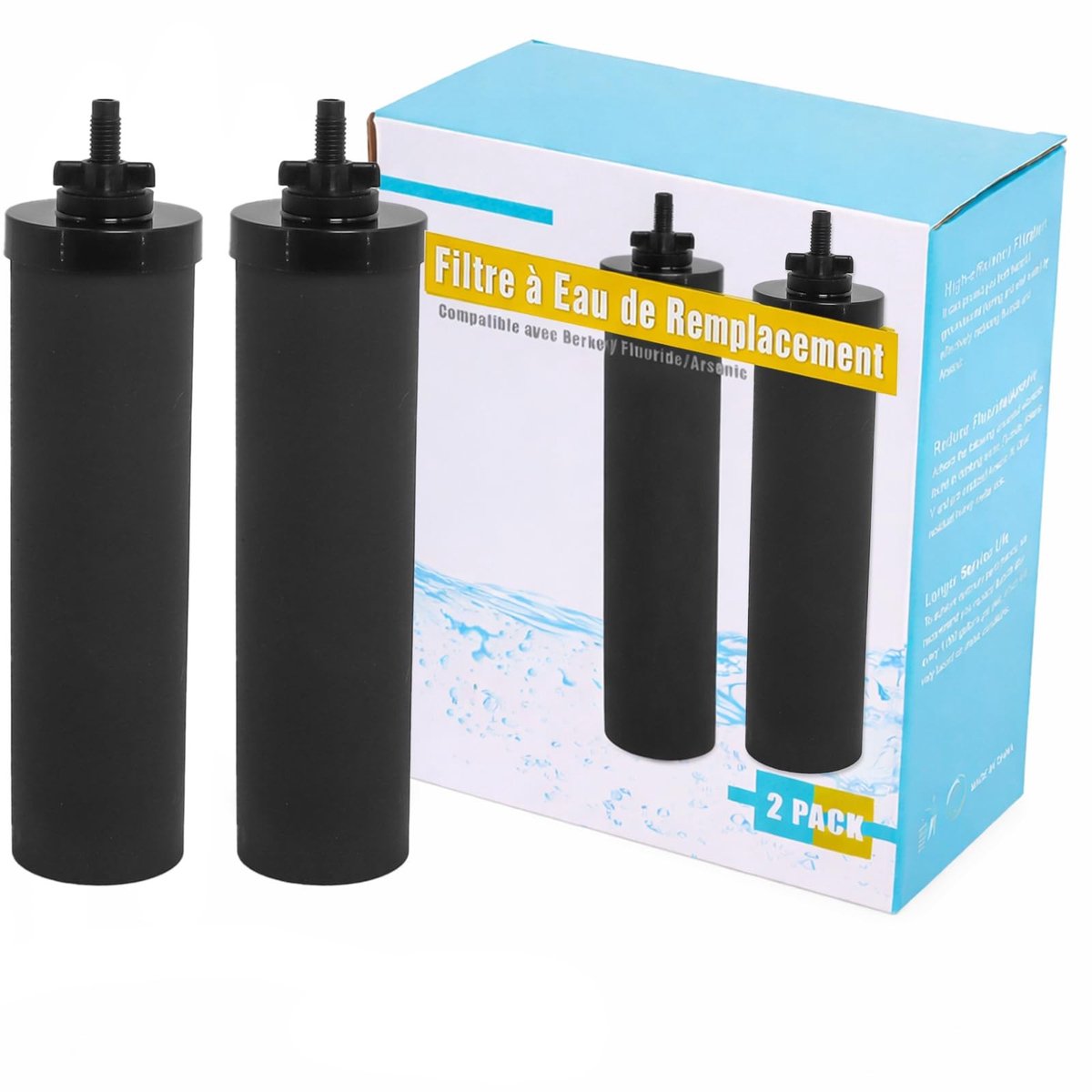 Elzusha - Premium Waterfilter met 2 Stuks Compatibele Elementen