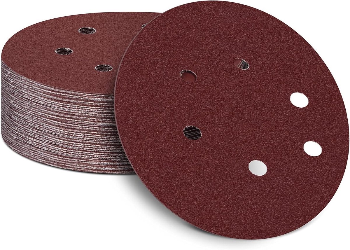 Elzusha - Schuurdiscs 150 mm met Korrels voor Diverse Materialen