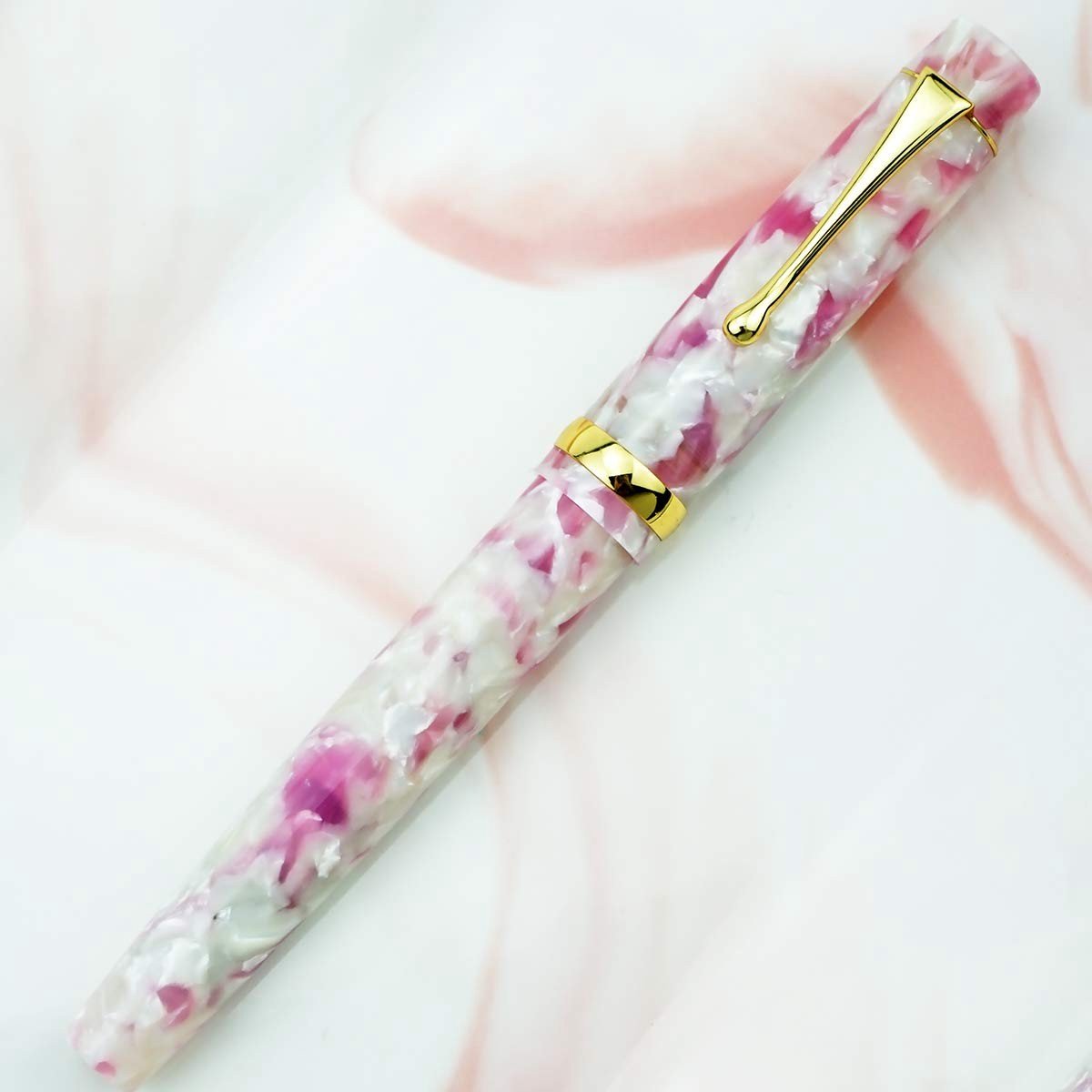 Elzusha - Acrylhars Vulpen met Extra Fijne Nib en Pen Bag