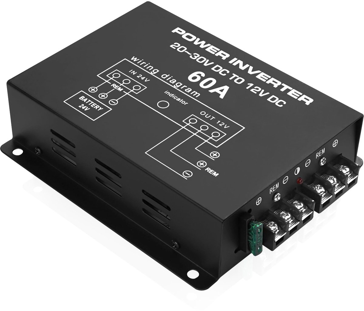 Elzusha - DC 24V naar 12V 60A Power Converter