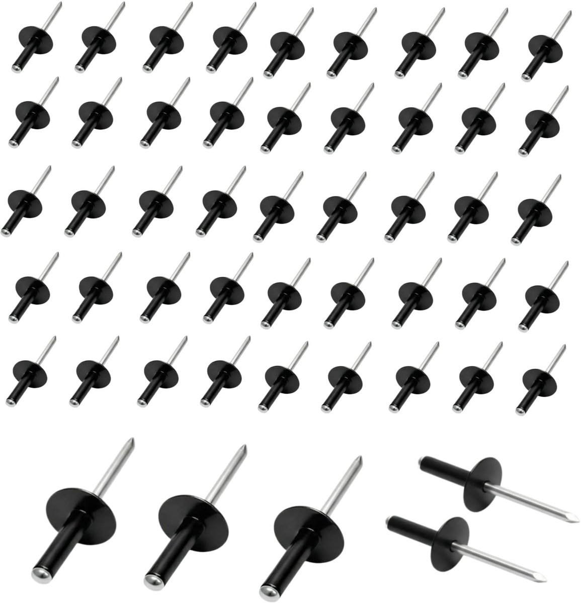 Elzusha - Set van 50 Aluminium Blindklinknagels 4 x 20 mm
