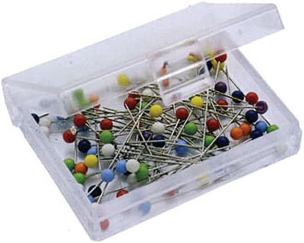 Naalden Met Kleurkop - Naaispelden Set - Stoffen Markeren - Goed Zichtbaar - 80 Stuks - Multicolor