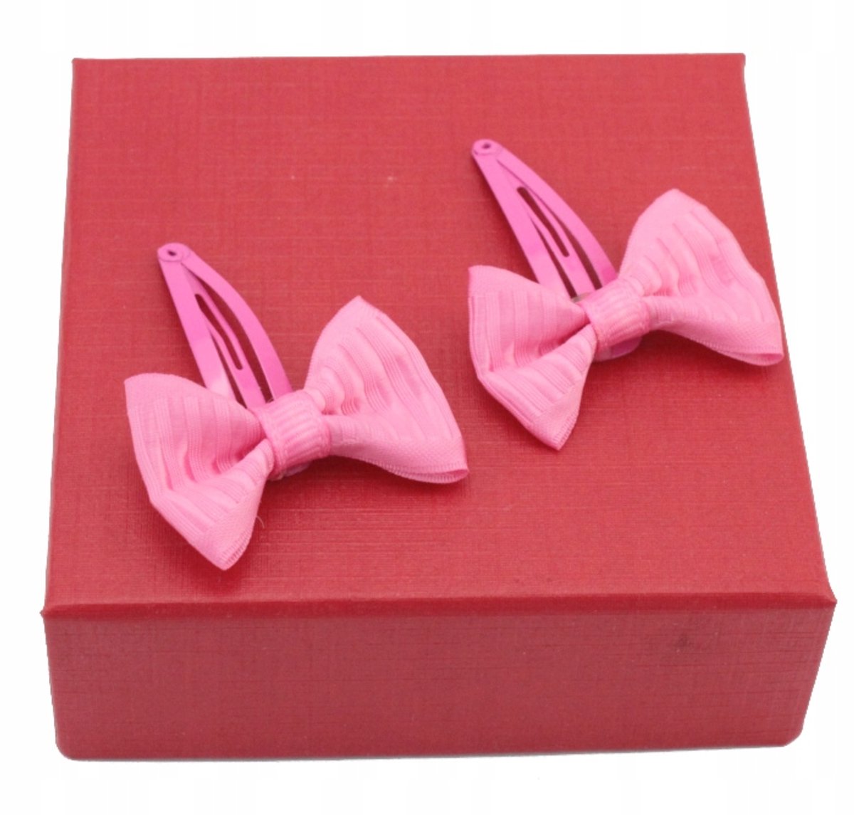 Roze Strikjes Haarclips Set van 2