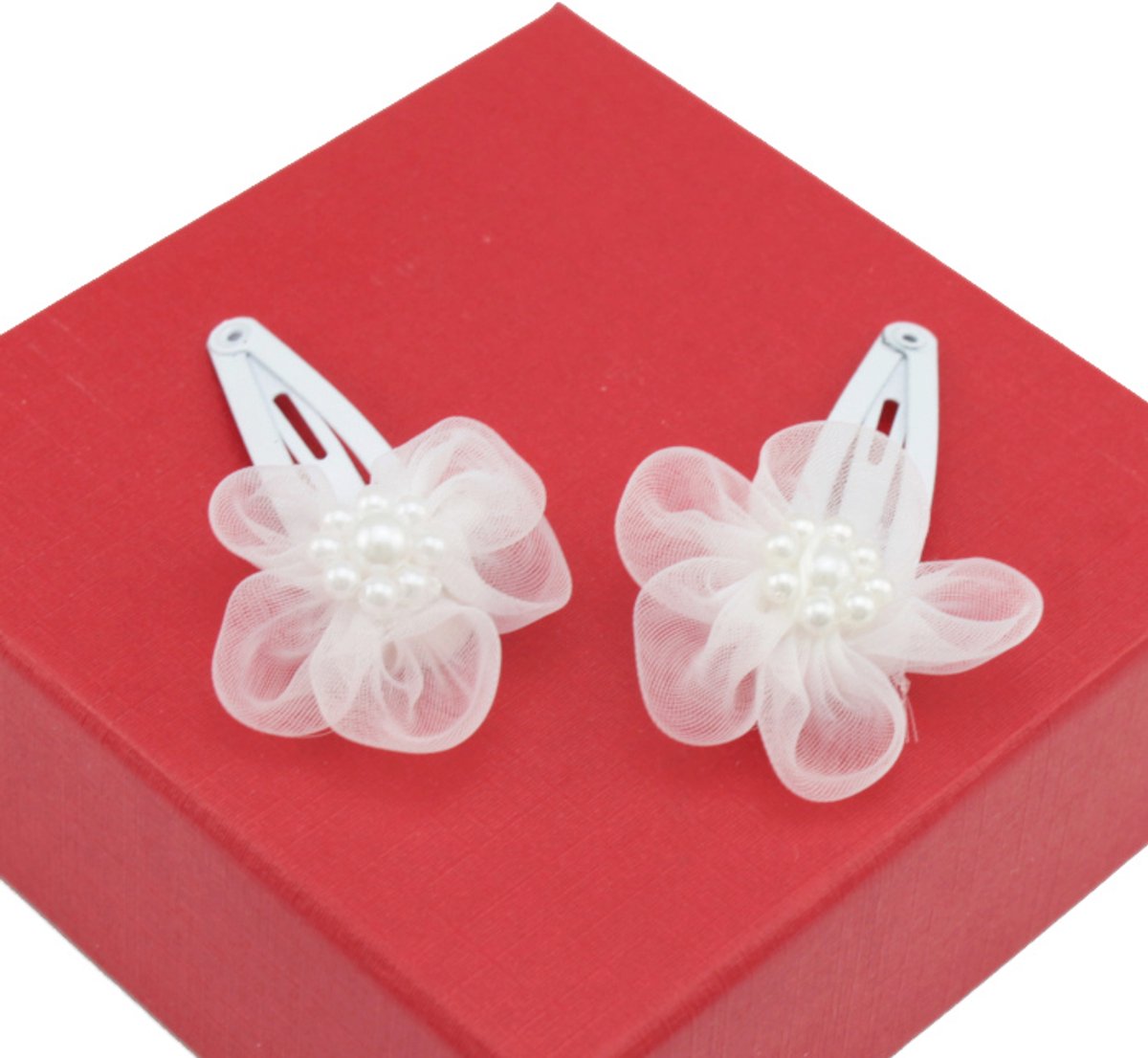 Witjes Haarspeldjes Meisjes Bloemen 2 Stuks Communie