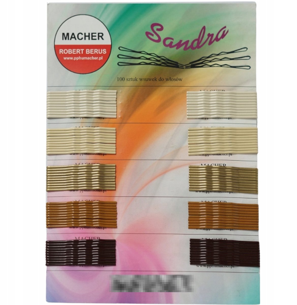 Haarspelden van carbon met balletje - 5 cm - 100 st. mix van kleuren
