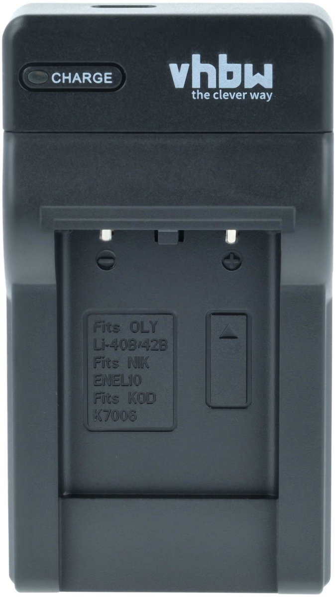 vhbw USB-C-oplader compatibel met Aldi Super Slimx XS40, XS4, XS-40, XS400, XS10, XS-10, XS-4 camera/camcorder - oplaadstation + USB-C-kabel met oplaadindicator