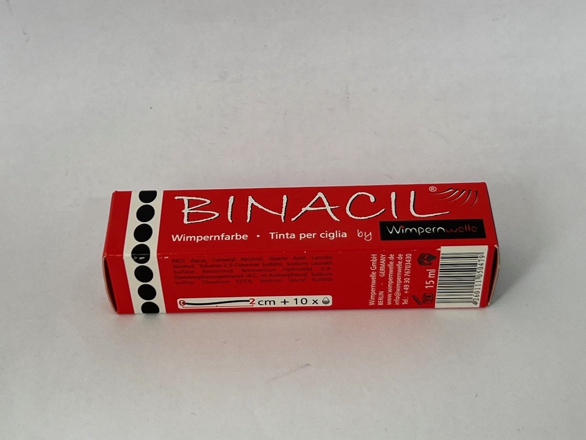 Binacil wimperverf zwart 15ml