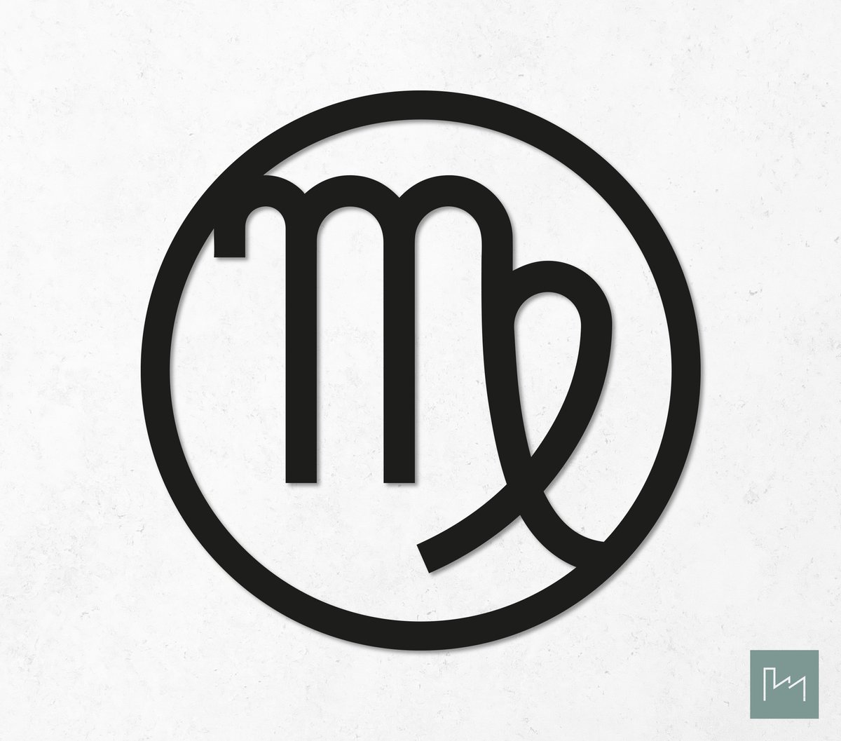 Laserfabrique Wanddecoratie - Houten Sterrenbeeld Maagd - XS - Zwart - Zodiac Sign Virgo - Sterrenconstellatie - Verjaardag Cadeau Augustus September - Muurdecoratie - Line Art - Wall Art