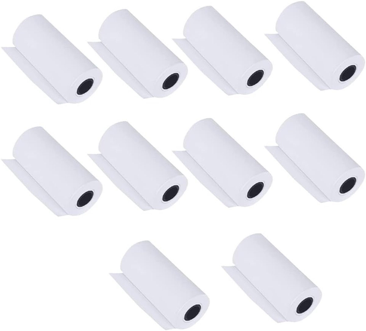 Thermisch printerpapier voor kassaregisters, 10 rollen, 57 mm breed, ideaal voor notities, memo's en tests
