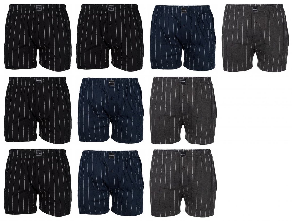Suaque Heren Boxershorts 10-pack - Krijtmix - Katoen