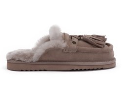 Warmbat Temora sloffen voor dames - taupe