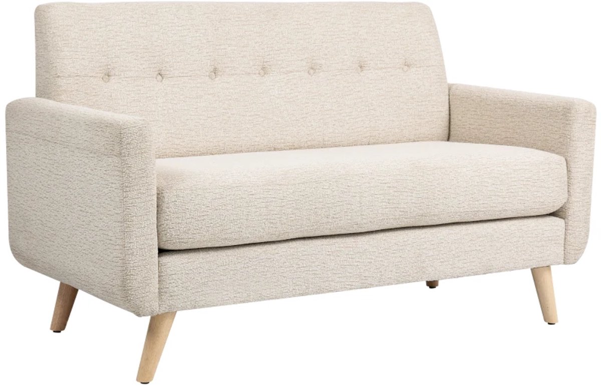 2-zitsbank Comfortabel - 134 x 71 x 82 cm - Beige