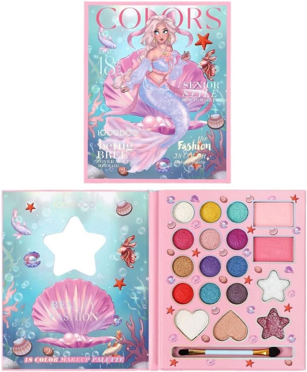 Kindermake-upset, Wasbare en Veilige Make-up voor Meisjes, Perfect voor Verjaardagen en Feestjes, Geschikt voor Kinderen vanaf 4 Jaar