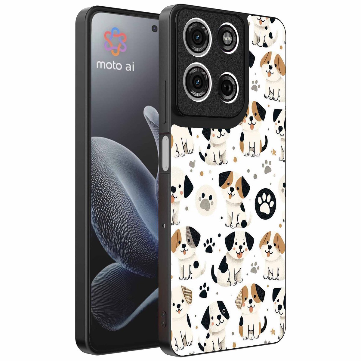 Geschikt voor Motorola Edge 70 Telefoonhoesje met honden opdruk - TPU backcover case dog design - Smartphonica geschikt voor Motorola Edge 70