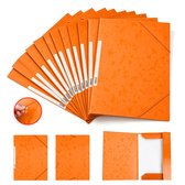 Mappen – 12 pack – 31,5 x 23,5 cm – Mappen met elastieksluiting – Documentmappen – Kartonnen mappen – Multifunctioneel – Geschikt voor het ordenen en veilig bewaren van A4-documenten en officiële papieren.