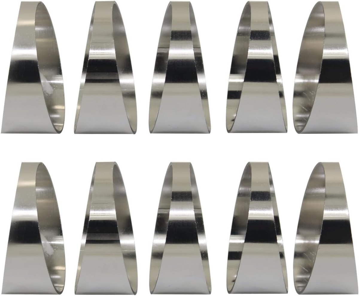 Universele RVS Uitlaat Snijder voor Motorfietsen en Auto's - Tuning, Demper en Pijp Dikwandige Snijset voor 9 Graden Bochten (10 stuks, 44mm, 1.75 inch)