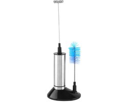 Elektrische handmixer/roerder van roestvrij staal Geschikt voor één, twee of drie koppen.