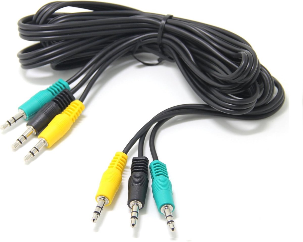 Vervangende Audiokabel voor 5.1 Surround Sound, 3.5mm Male naar Male, Geschikt voor Logitech Z-5500, Z-5450 en Meer, 6ft Lengte
