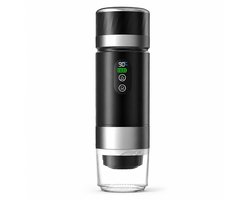 Draagbare koffiemachine-2025-3-in-1 elektrische espressomachine-oplaadbare 12V espressomachine-voor op kantoor-reizen-thuis-compatibel met espresso-capsules en gemalen koffie