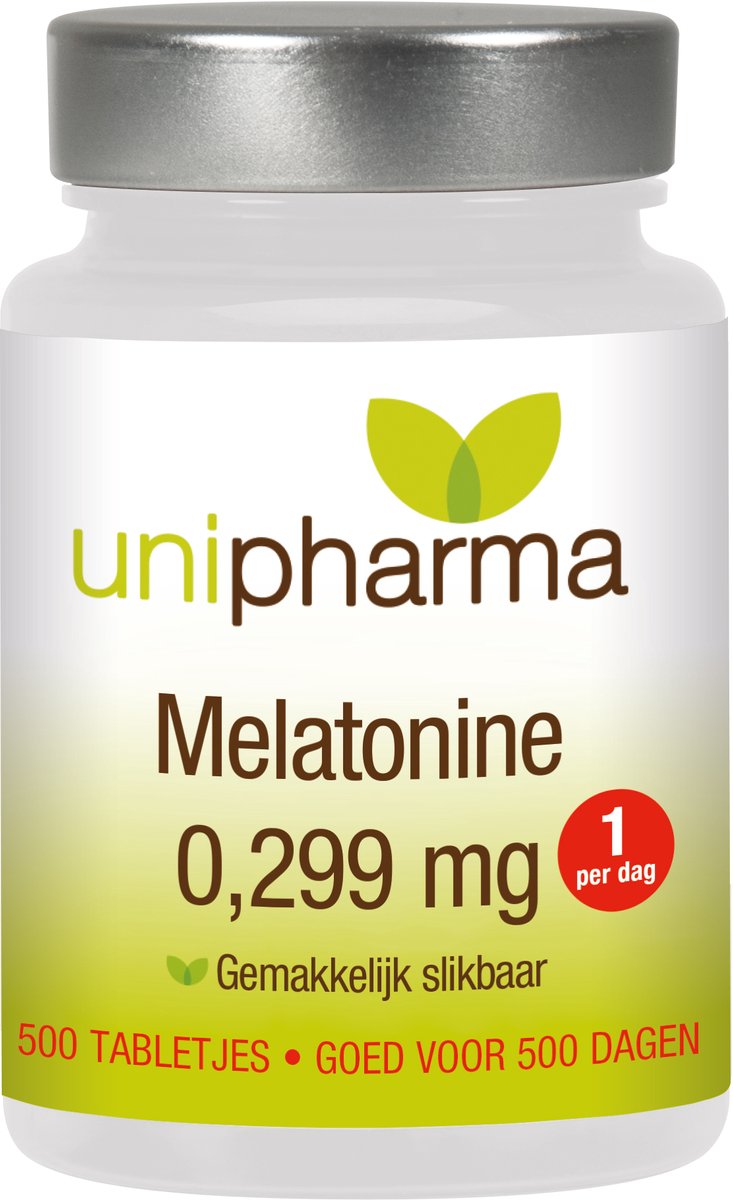 Bol.com Unipharma Melatonine Puur 0,299mg - 500 tabletten aanbieding