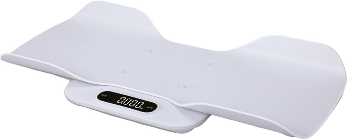 Allvia® Baby Weegschaal - Hangweegschaal - Babyweegschaal - Gewichtslimiet 180 kilogram - voor Kinderen, Dieren en Volwassenen - Wit - 36cm x 33cm x 8cm