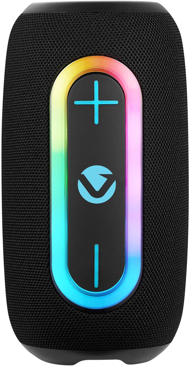 Volkano Rush Series Bluetooth Speaker - Draadloze Speaker met RGB-verlichting - FM-radio - TWS Stereo - USB en Micro SD