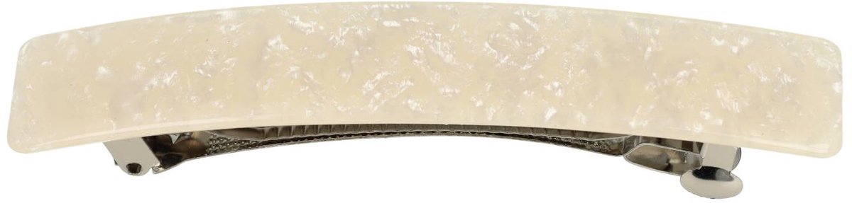 Haarsoires Haarspeld Patentspeld 11cm - Recht – Marmer Patroon – Creme - Haarspelden voor Dames - Haarklem - Haarclip - Haaraccessoires - Hair Clip - Decoratieve Haaraccessoire