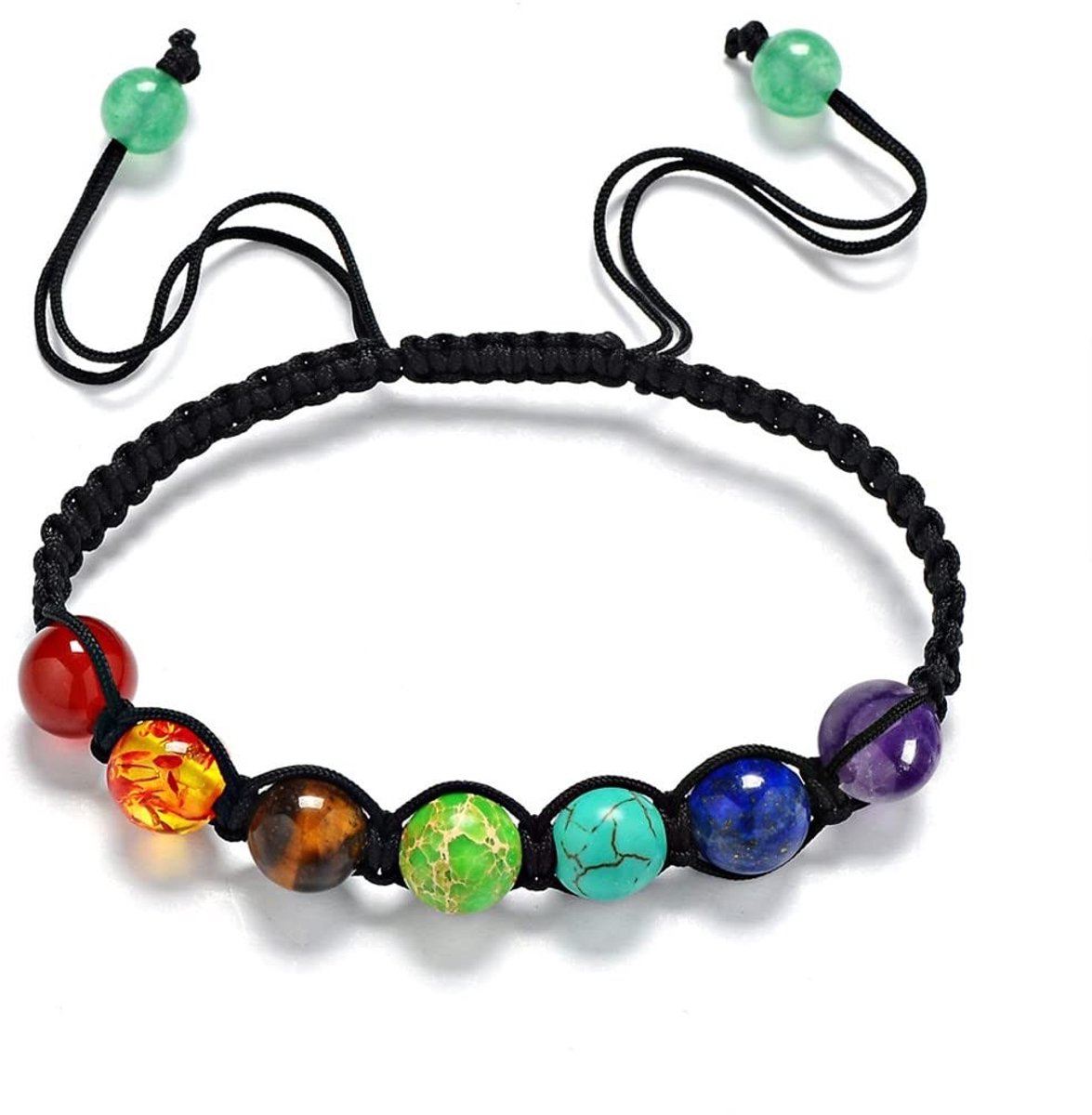 Elzusha - 7 Chakra Armband met Natuurlijke Edelstenen voor Energie en Balans