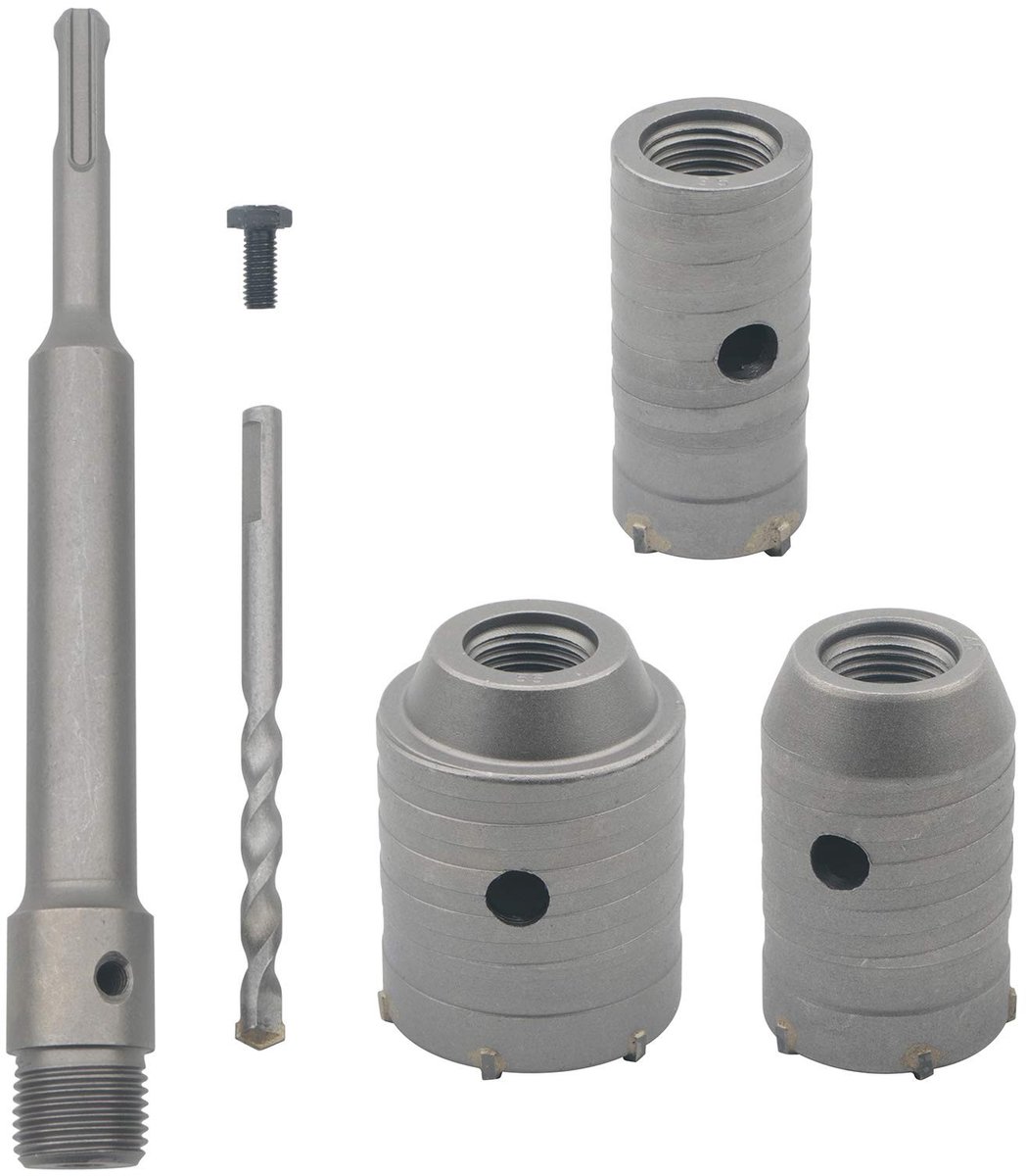 Elzusha - Betonboor met Carbide Staal en SDS Plus Aansluiting, 35mm/45mm/55mm