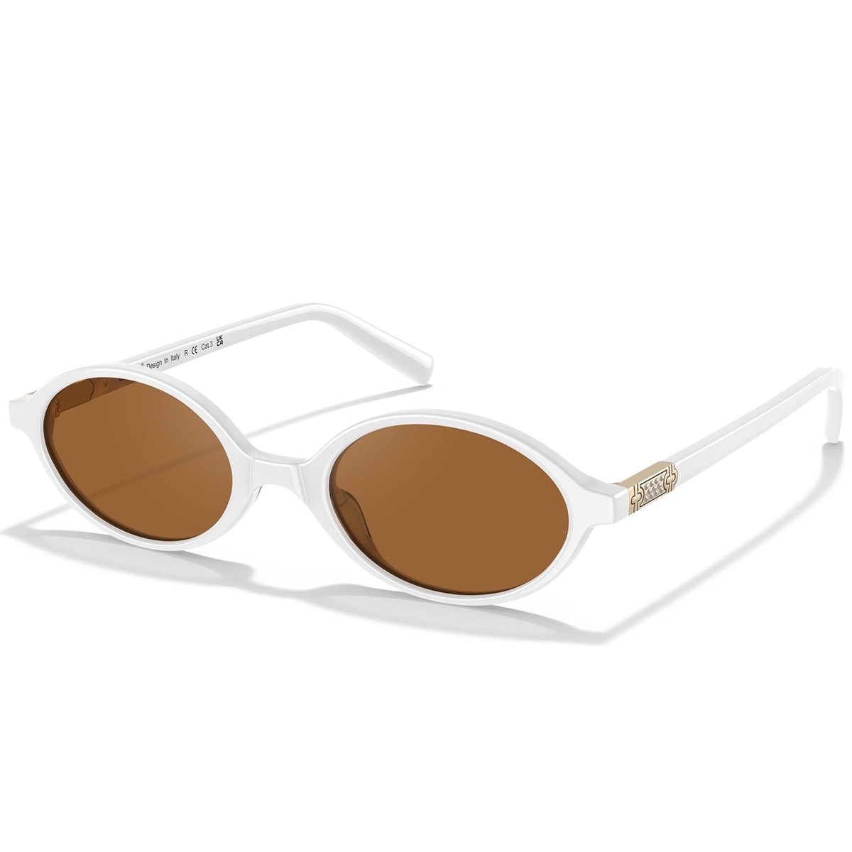 Elzusha - Dames Zonnebril met UV Bescherming en Trendy Ovalen Frame