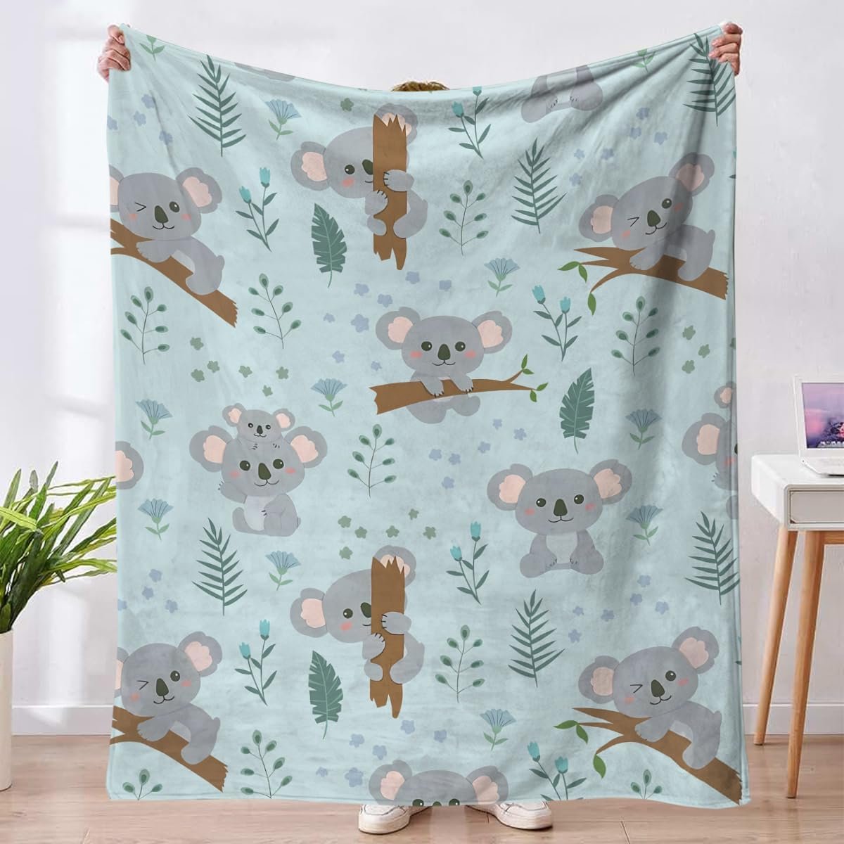 Koala deken - schattig ontwerp - zacht fleece - perfect voor kinderen - ShopVlot